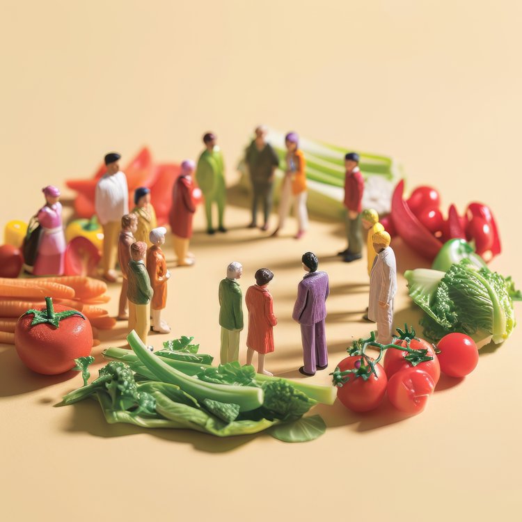 world health day celebration with healthy food