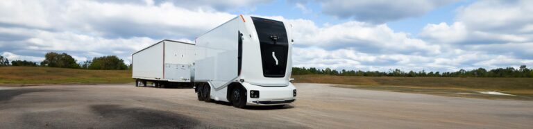 Researchers are preparing automated trucks equipped with cameras sensors and radars to transport cargo on Europes public roads 768x186